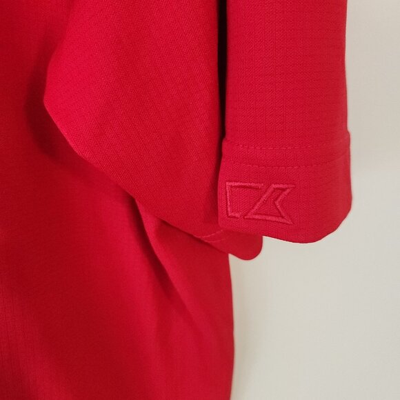 Nebraska Cornhuskers Polo Shirt Cutter & Buck Red Short Sleeve Large NEW NWOT - Picture 5 of 11